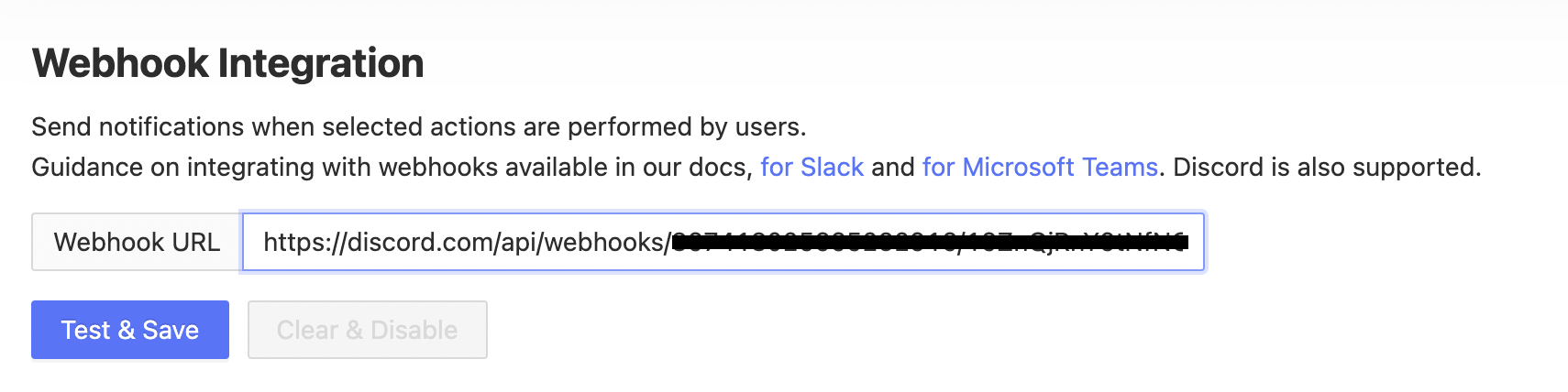 PostHog add webhook